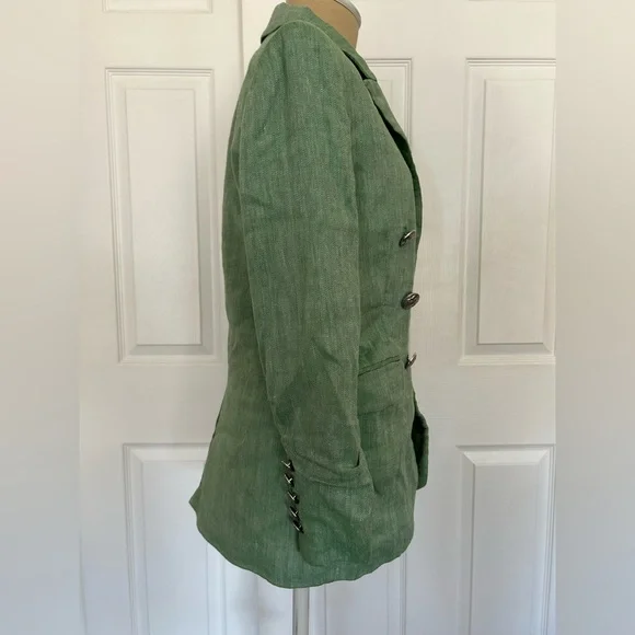 Veronica Beard Beacon Dickey Linen-blend Blazer - Picture 4 of 14